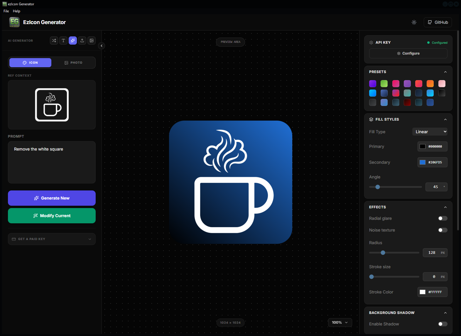 ezIcon Custom Symbol Coffee Cup